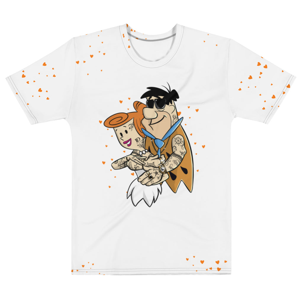 The Flintstone Heartrock T-shirt - Inspired By Fred and Wilma Flintstone - Fifth Dub Branded