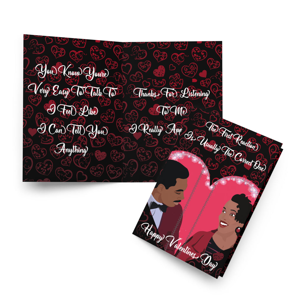 Coming To America - Prince Akeem and Lisa Mcdowell Attraction - Valentine's Day Card