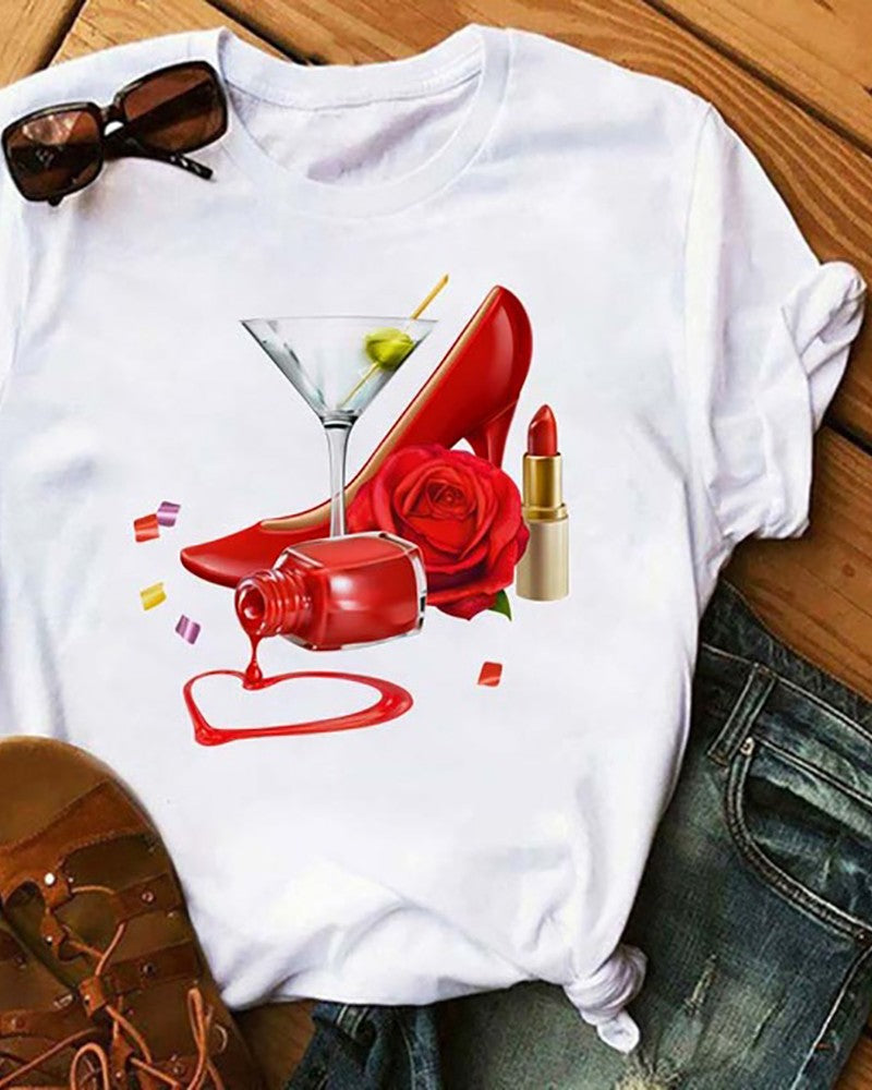 Roses & Wine T-shirt.