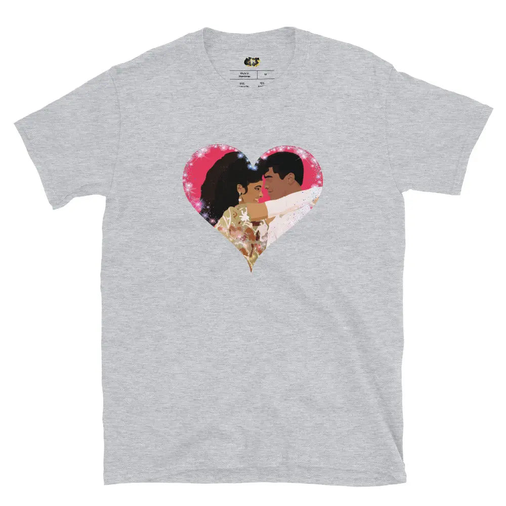 The Last Dragon Bruce Leroy and Laura Charles Love Grey T-shirt