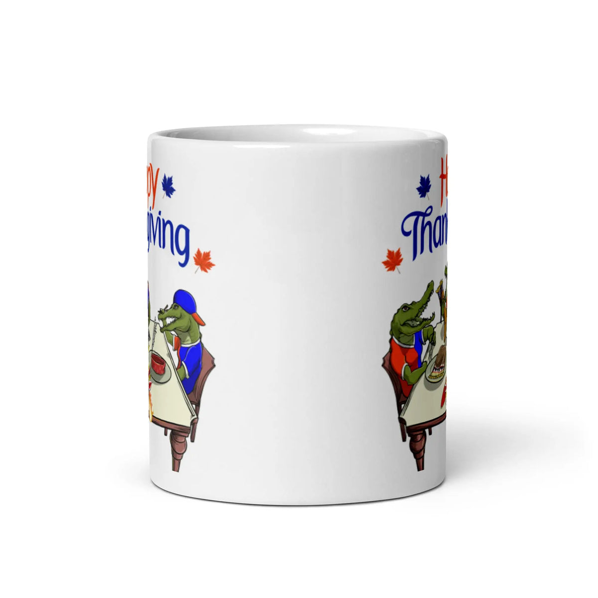 Gators vs Noles Thanksgiving Feast Coffee Mug - Graphic Jaw