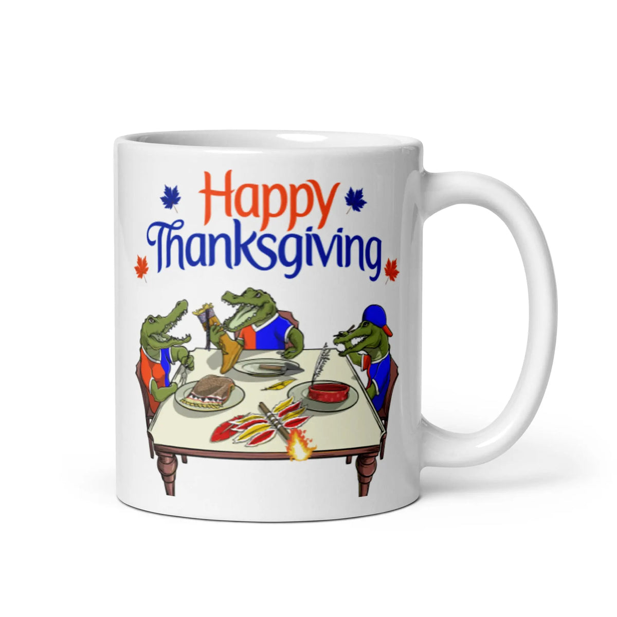 Gators vs Noles Thanksgiving Feast Coffee Mug - Graphic Jaw