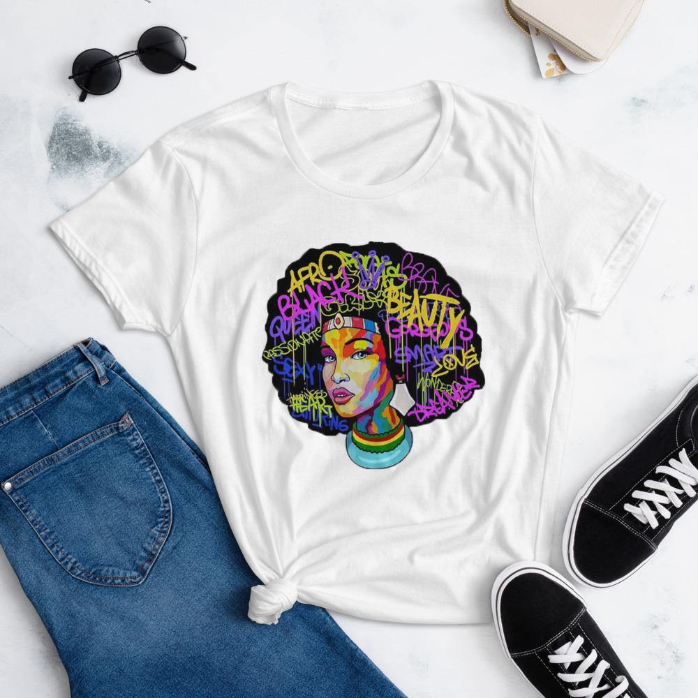 Black Beauty T-shirts (For Women) - Graphic Jaw