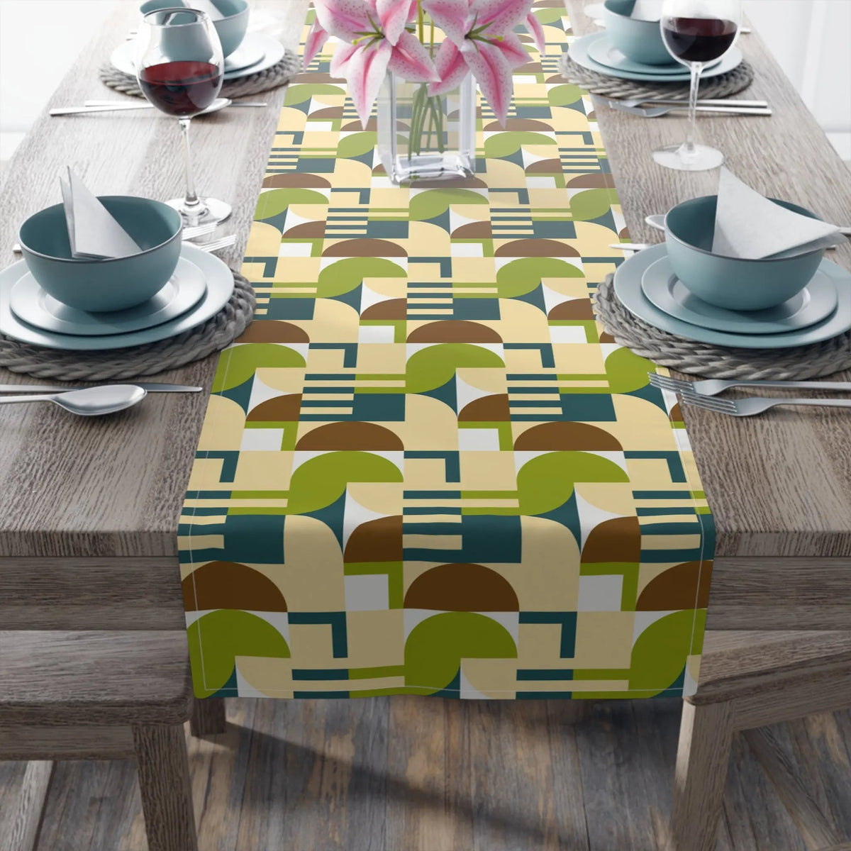 Mc'Euclids Avocado Table Runner - Graphic Jaw
