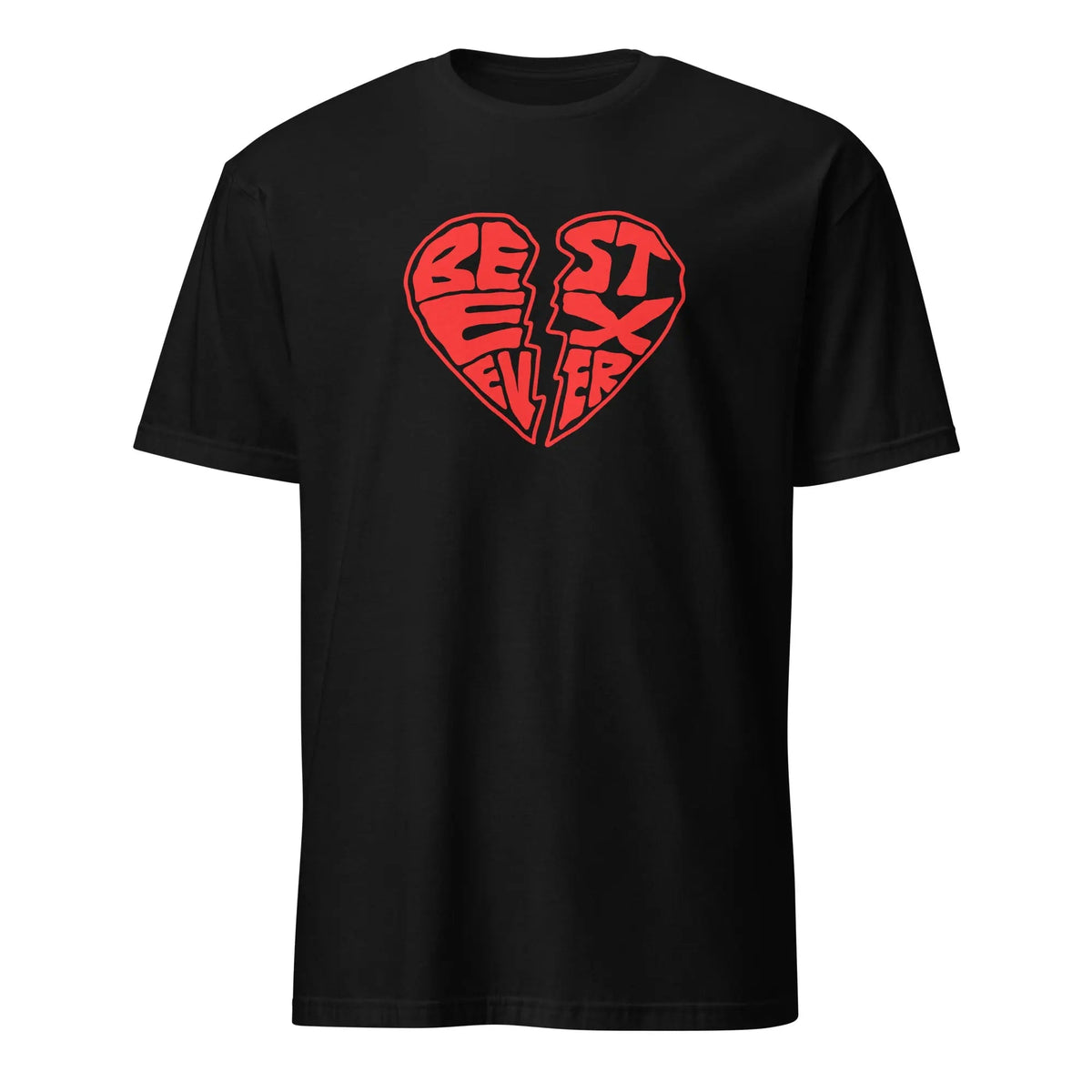 Unisex graphic t-shirt with bold ‘Best Ex Ever’ text design, casual statement tee for fun and playful everyday wear.