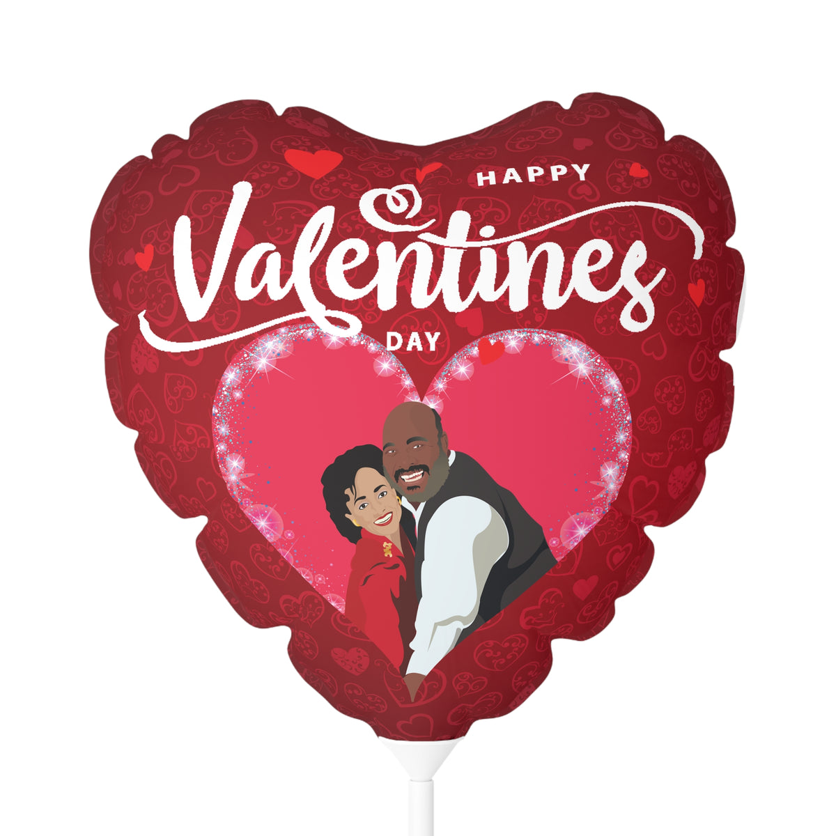 Uncle Phil and Aunt Vivian Balloon (Round and Heart-shaped), 11"