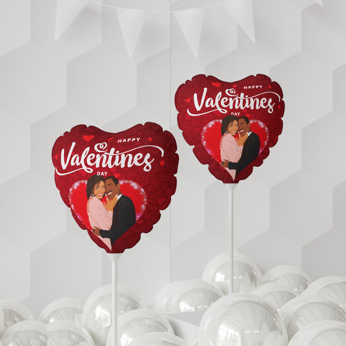 Martin Payne and Gina Waters Valentine's Day Balloon