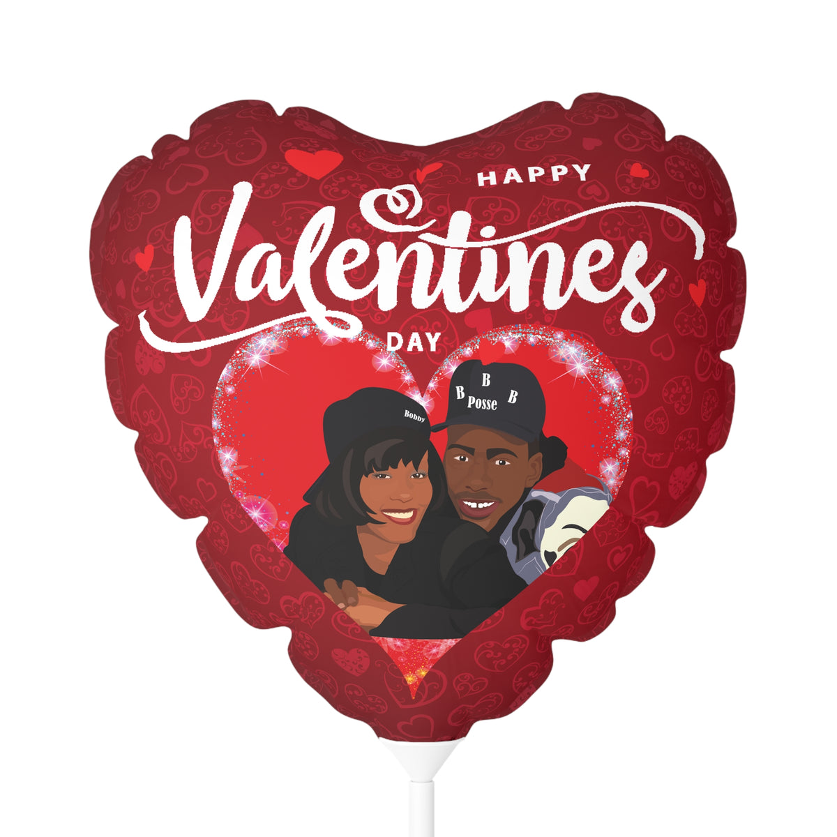 Bobby Brown and Whitney Houston Valentine's Day Balloon