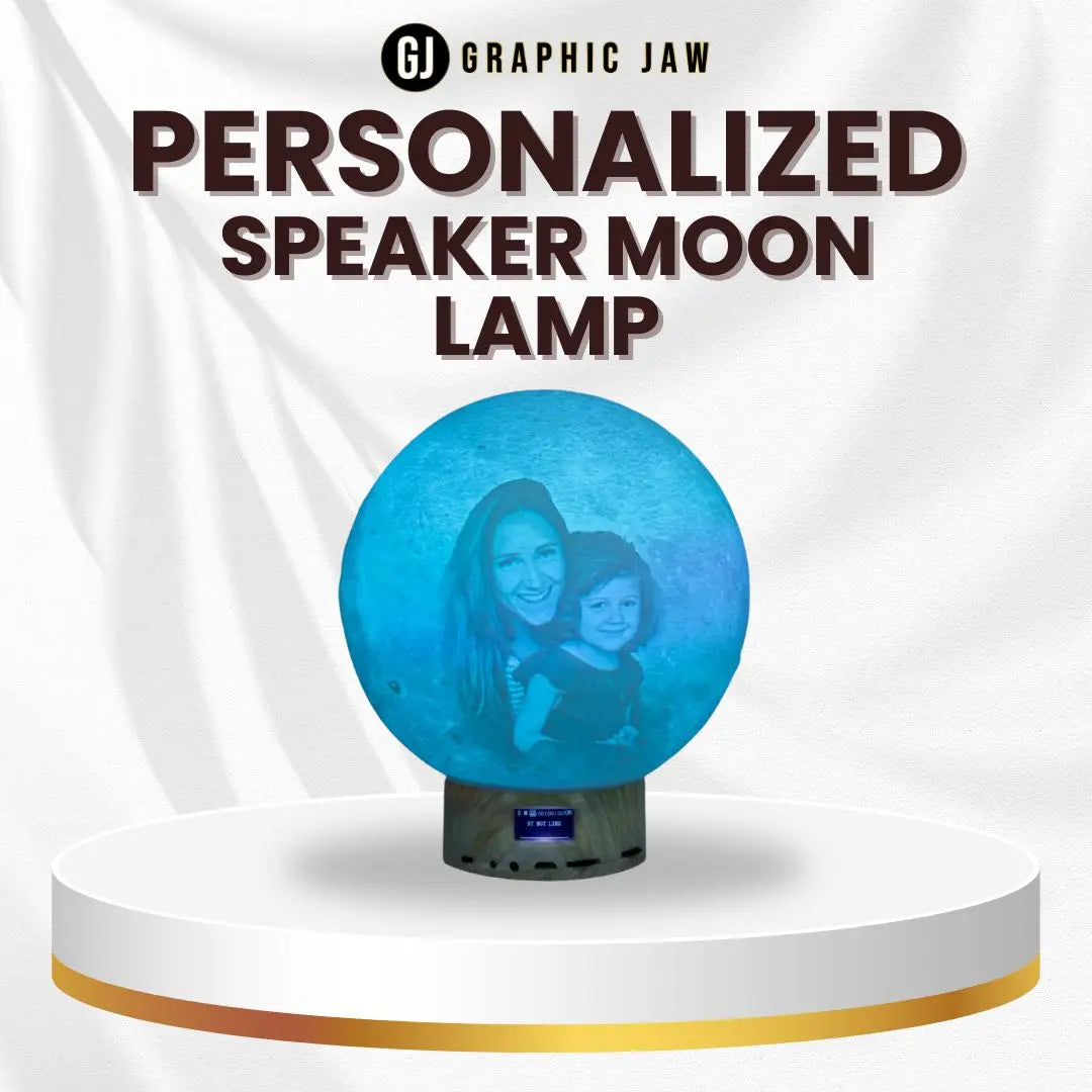 Bluetooth Portable Speaker Lamp LED Moon Lamp