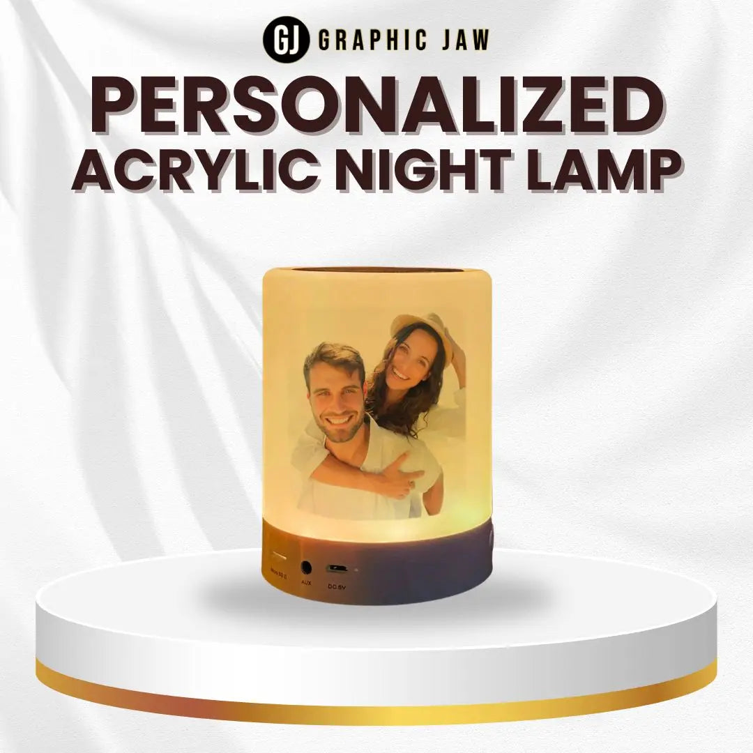 Cylindrical Bluetooth Portable Speaker Lamp LED Light