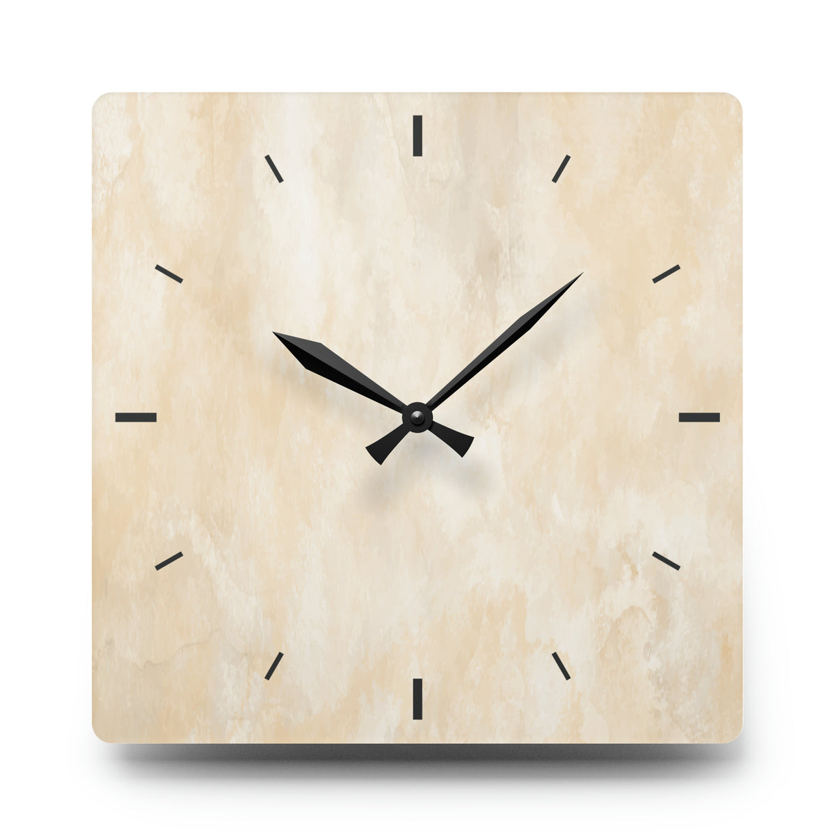 White Marble Acrylic Wall Clock