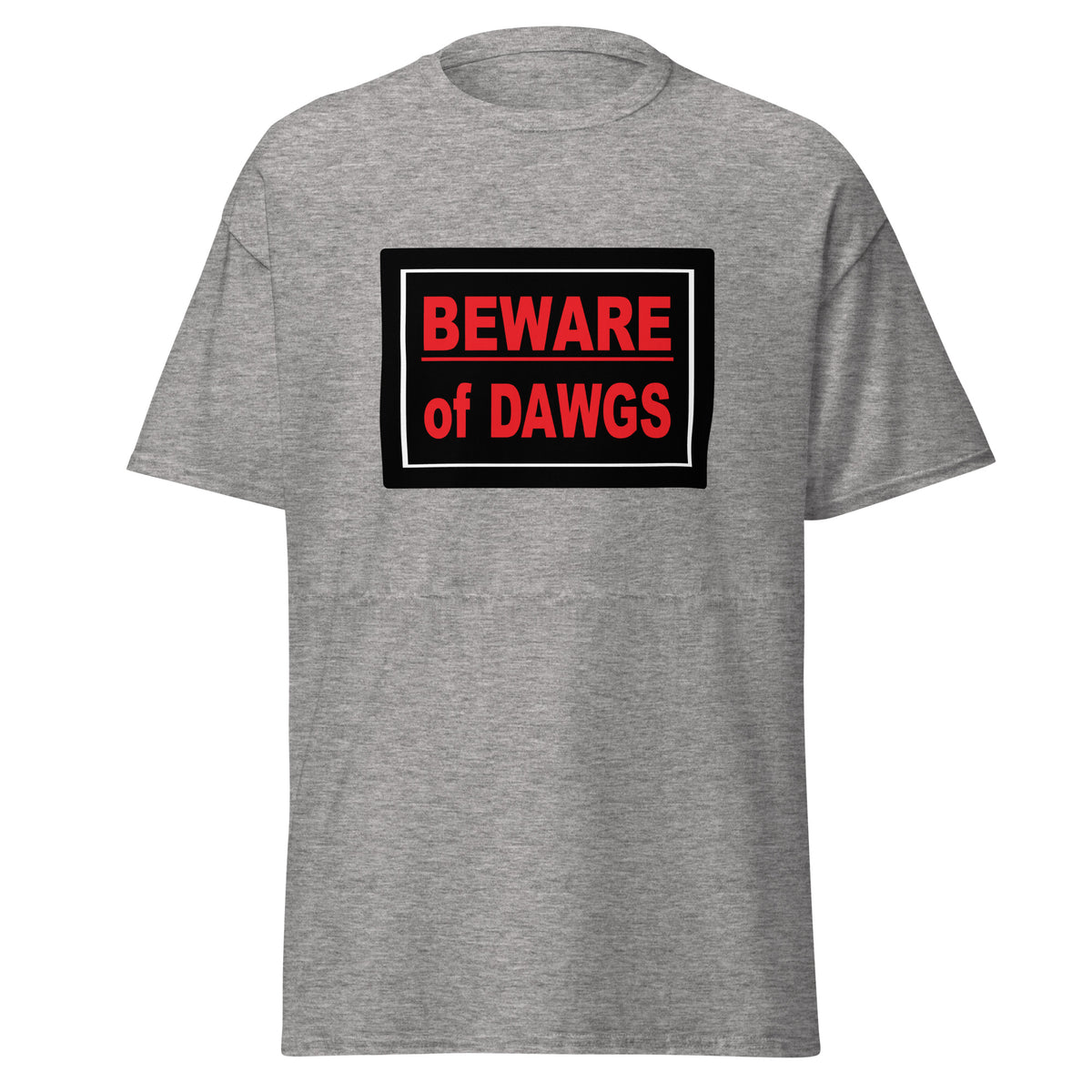 Georgia Bulldogs Beware of Dawgs Grey T-shirt