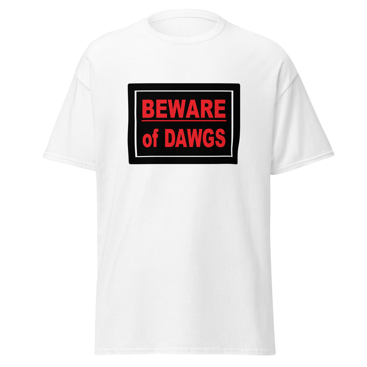 Georgia Bulldogs Beware of Dawgs White T-shirt