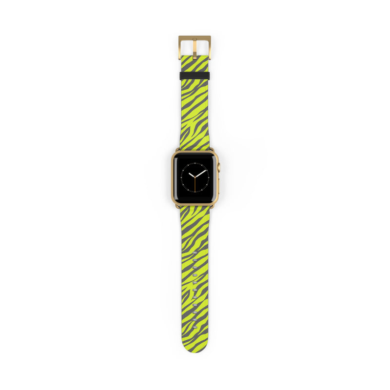 Chartreuse Tiger Watch Band