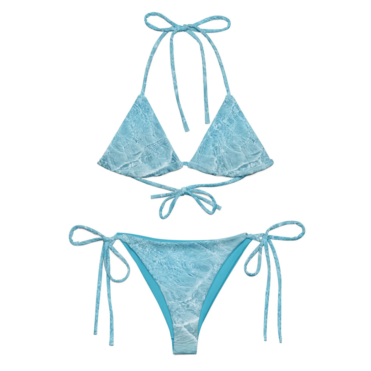 Crystal Blue Water Two-piece Bikini Set 