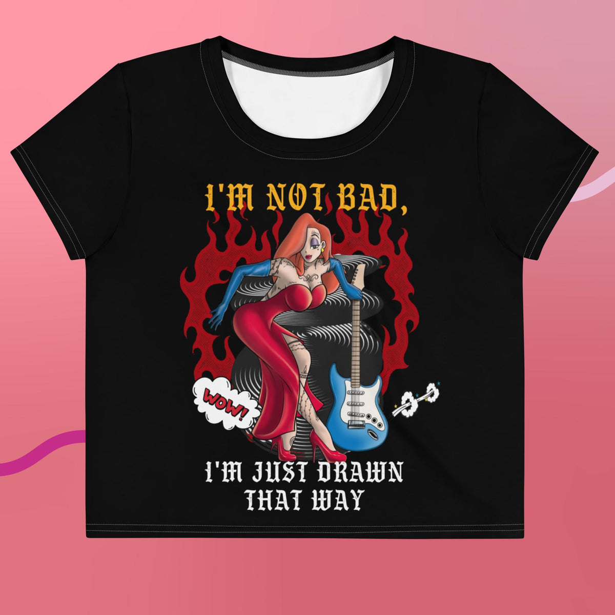  **Jessica Rabbit: "I'm Not Bad, I'm Just Drawn That Way" Graphic Tee**. This sizzling design reimagines the beloved character from *Who Framed Roger Rabbit* with a modern, edgy twist that’s bound to make a statement.