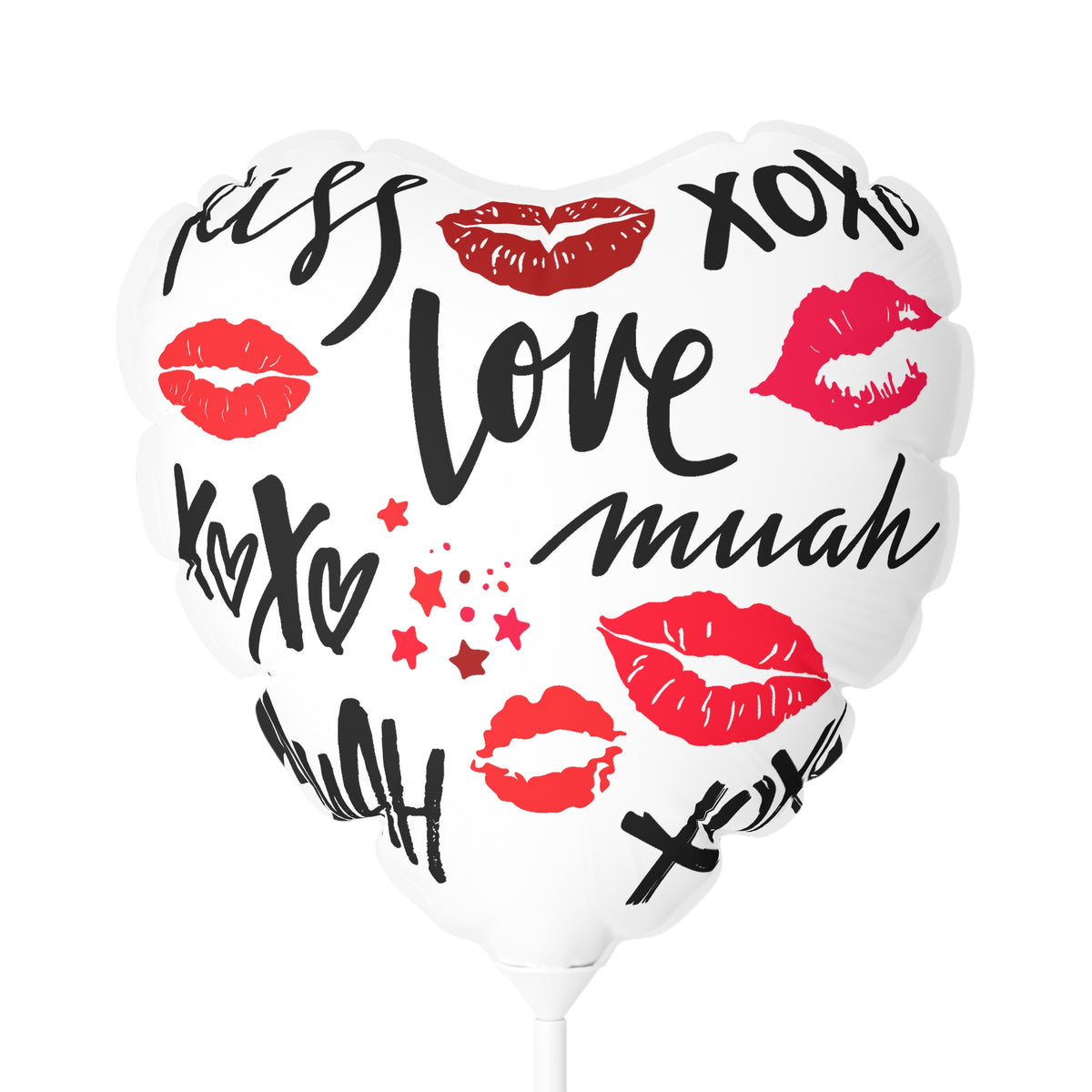 Kiss, Love, Muah Valentine's Day Balloon