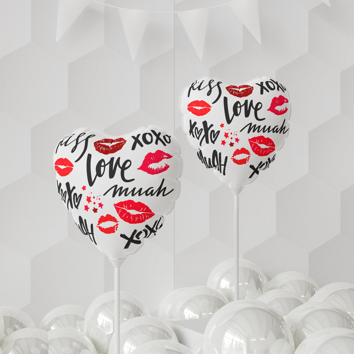 Kiss, Love, Muah Valentine's Day Balloon