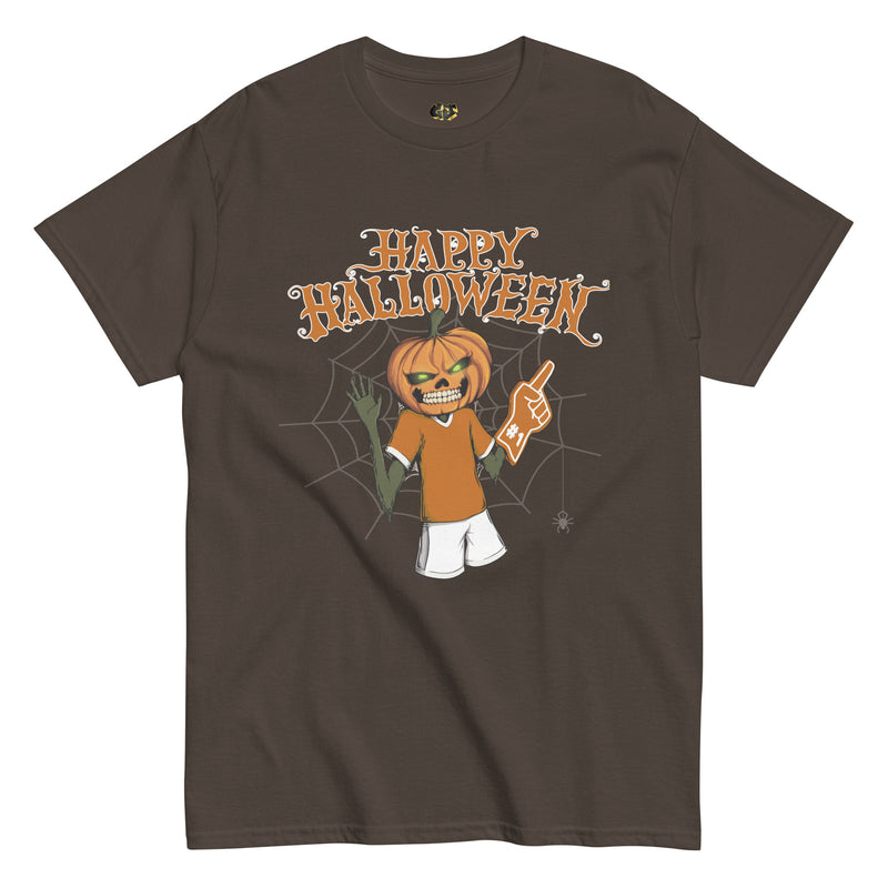 Halloween Pumpkin Texas Dark Brown T-shirt