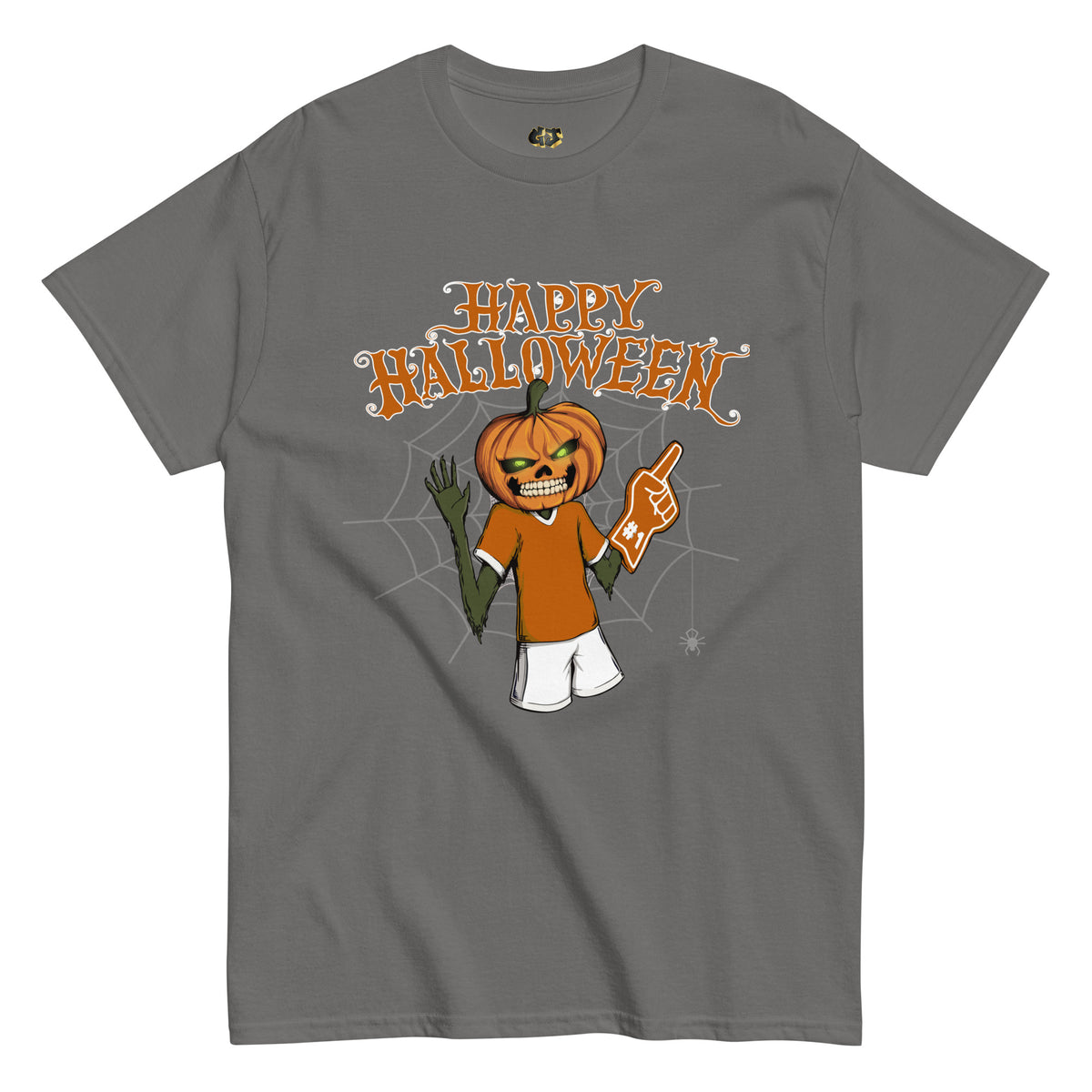 Halloween Pumpkin Texas Grey T-shirt