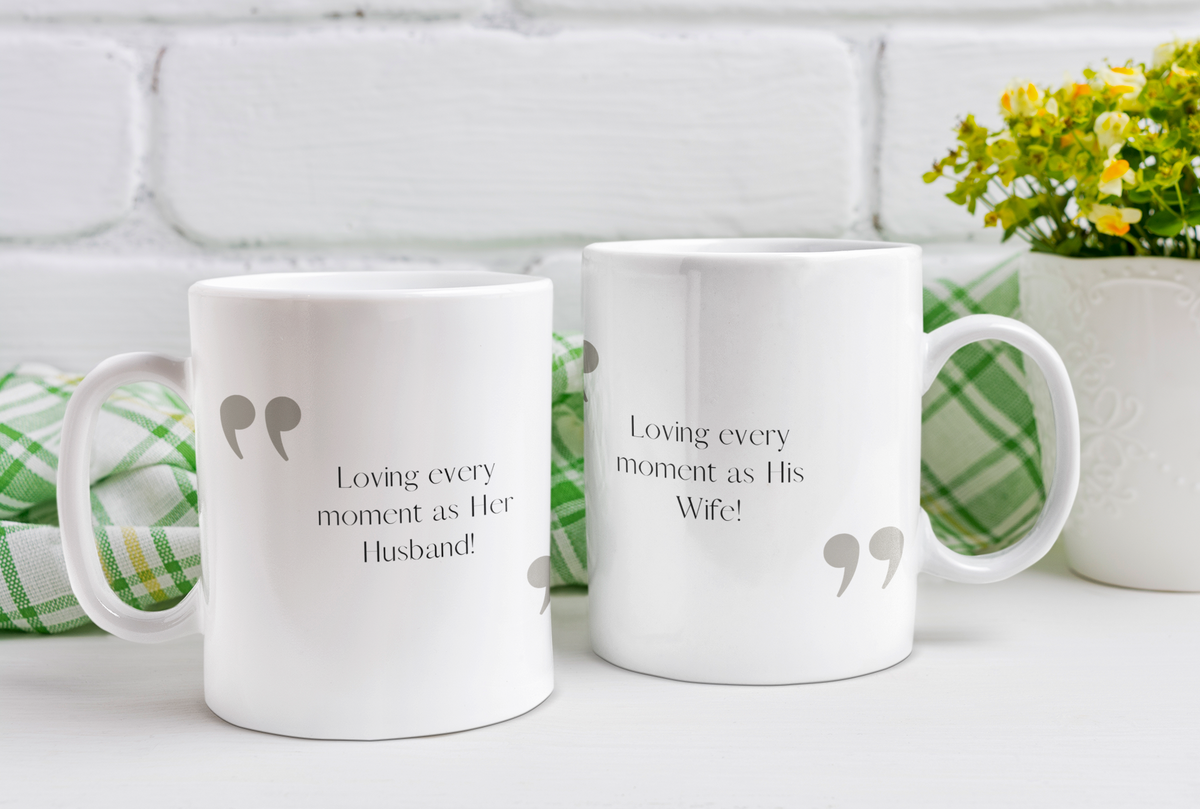 Loving Every Moment As Her Husband | Couple's Glossy Mug