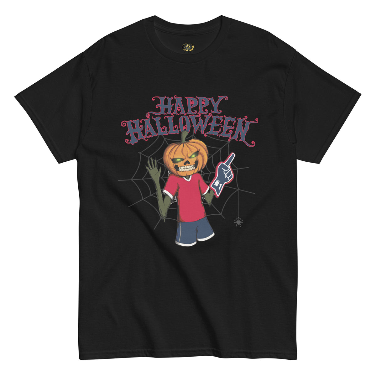 Halloween Pumpkin Mississippi Black T-shirt