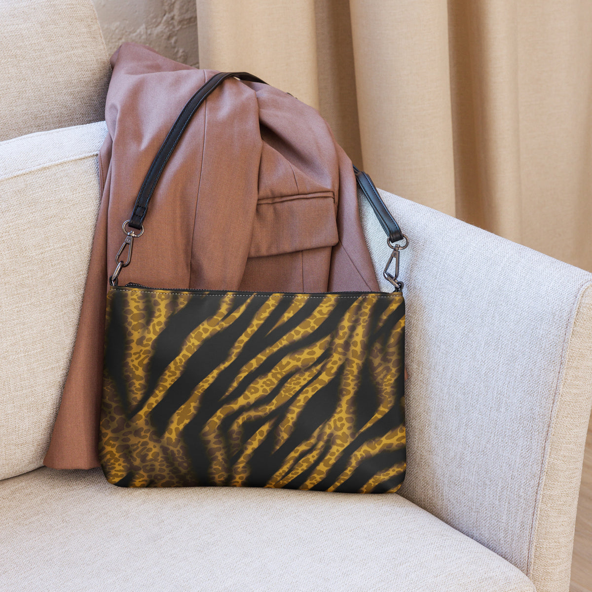 Tiger and Cheetah Crossbody Bag