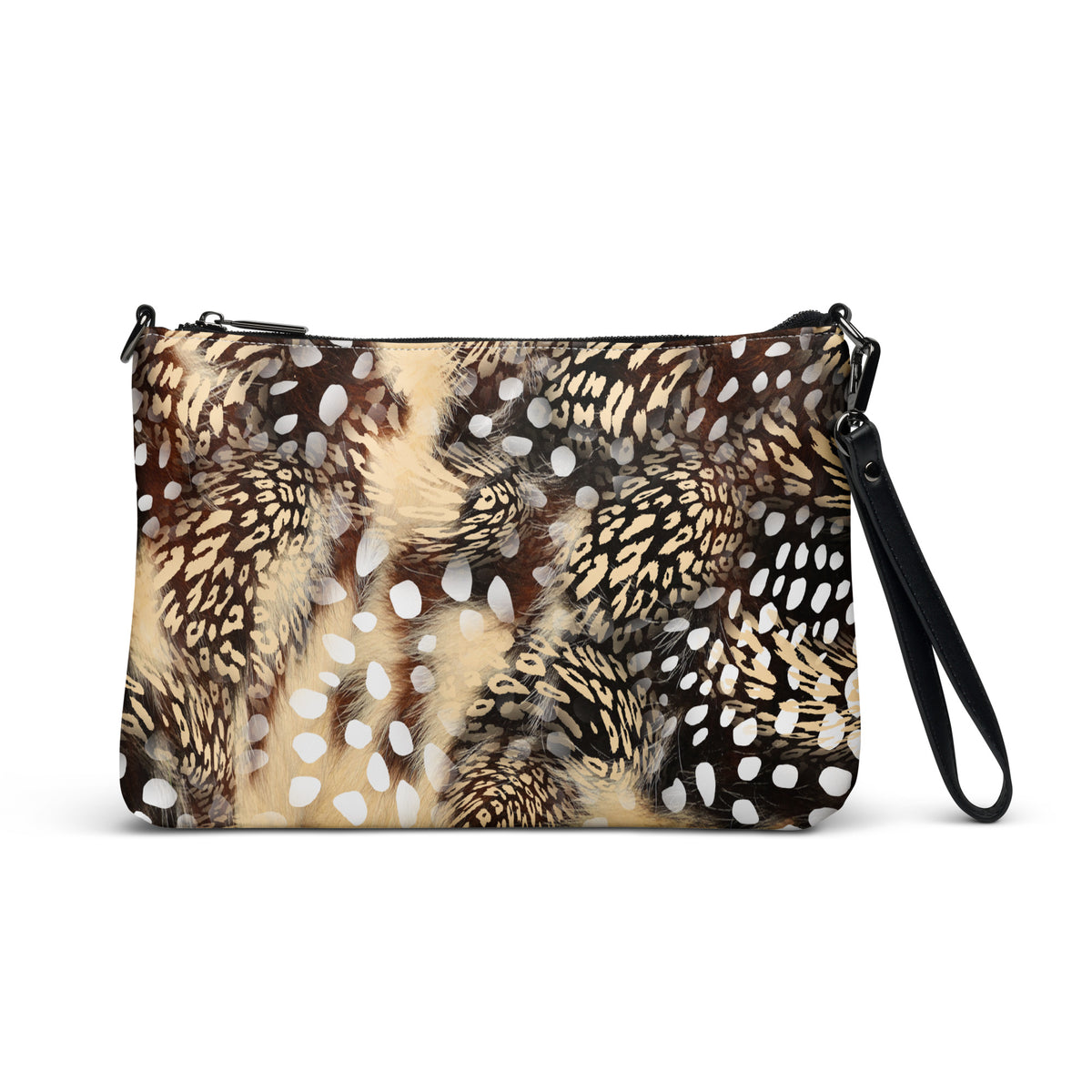 Feathered Cheetah Crossbody Bag