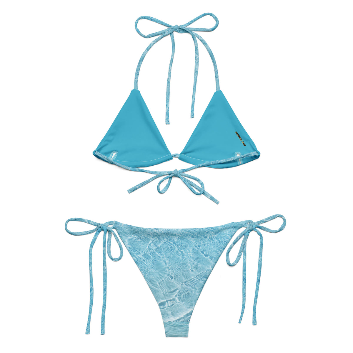 Crystal Blue Water Two-piece Bikini Set