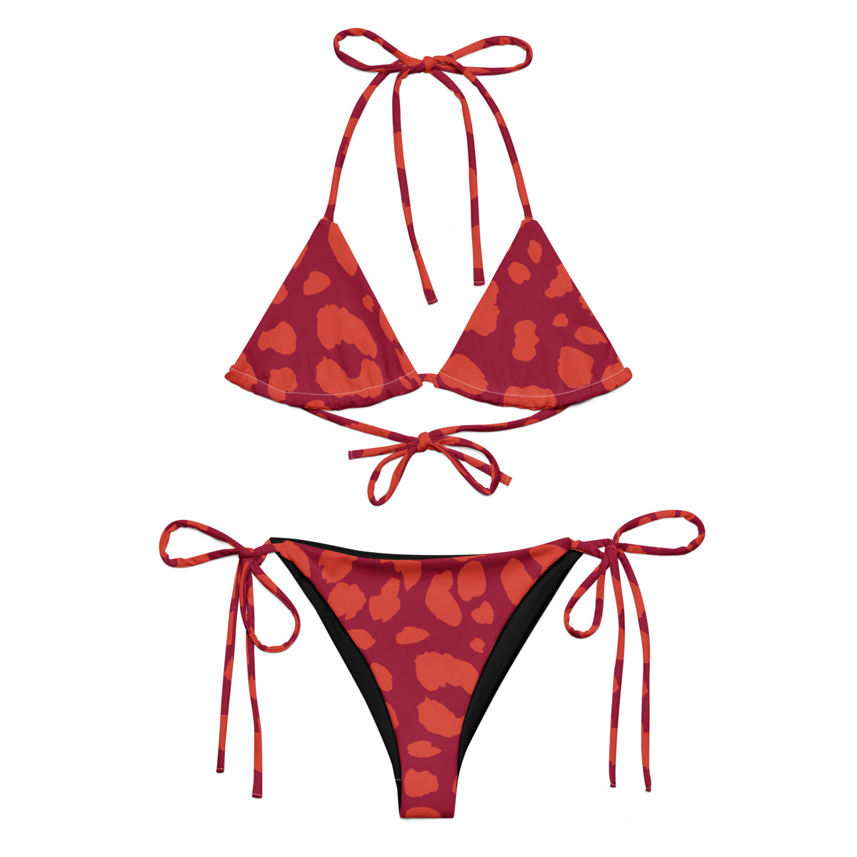 Candy Apple Cheetah Two-Piece String Bikini