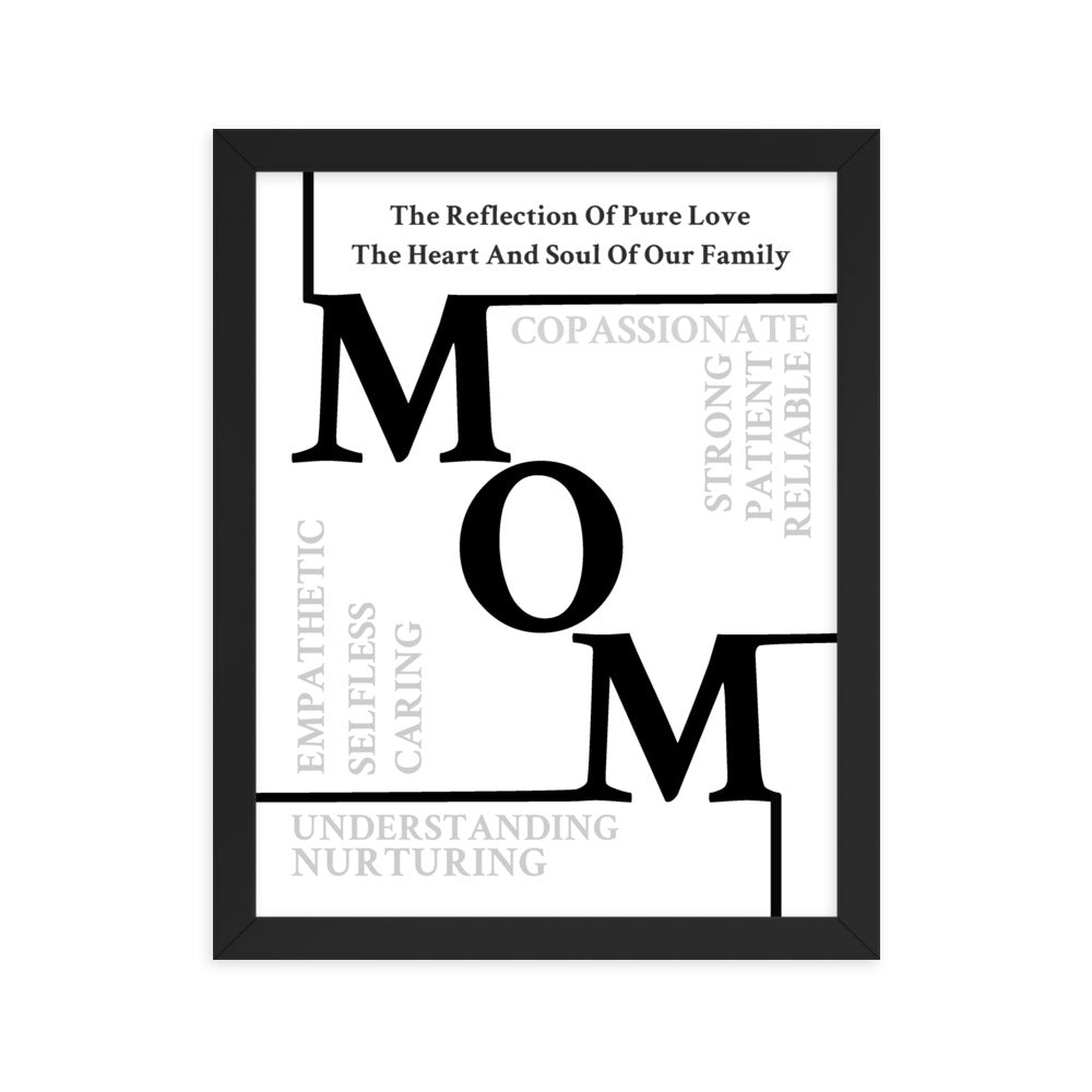 Mom Sentiments Framed poster