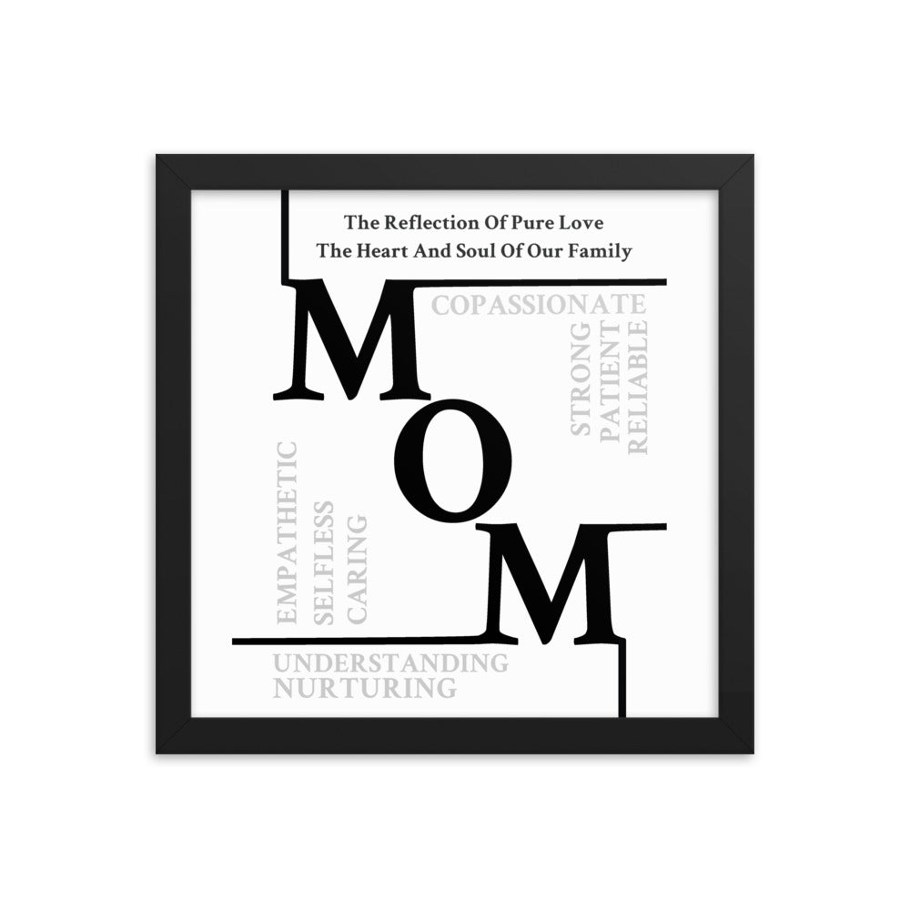 Mom Sentiments Framed poster