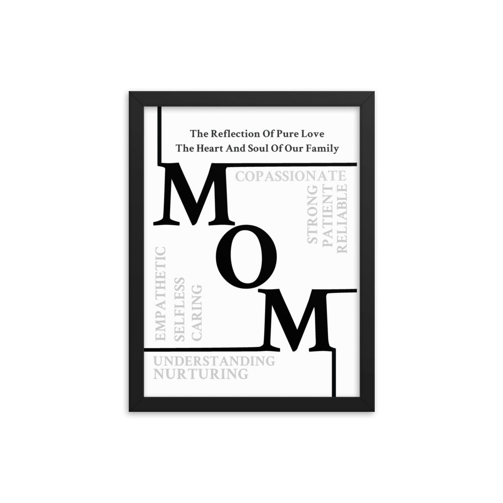 Mom Sentiments Framed poster