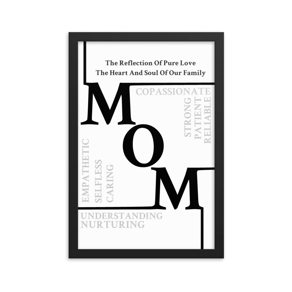 Mom Sentiments Framed poster