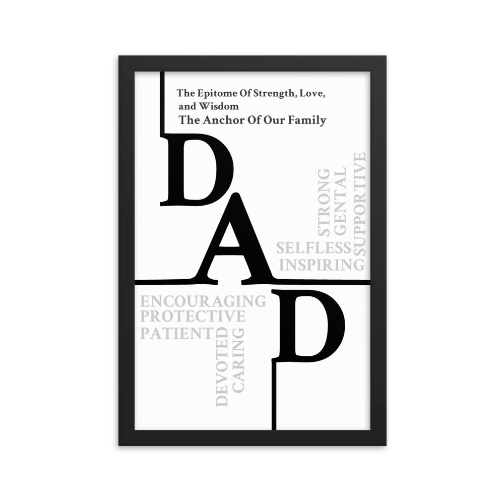 Dad Sentiments Framed poster