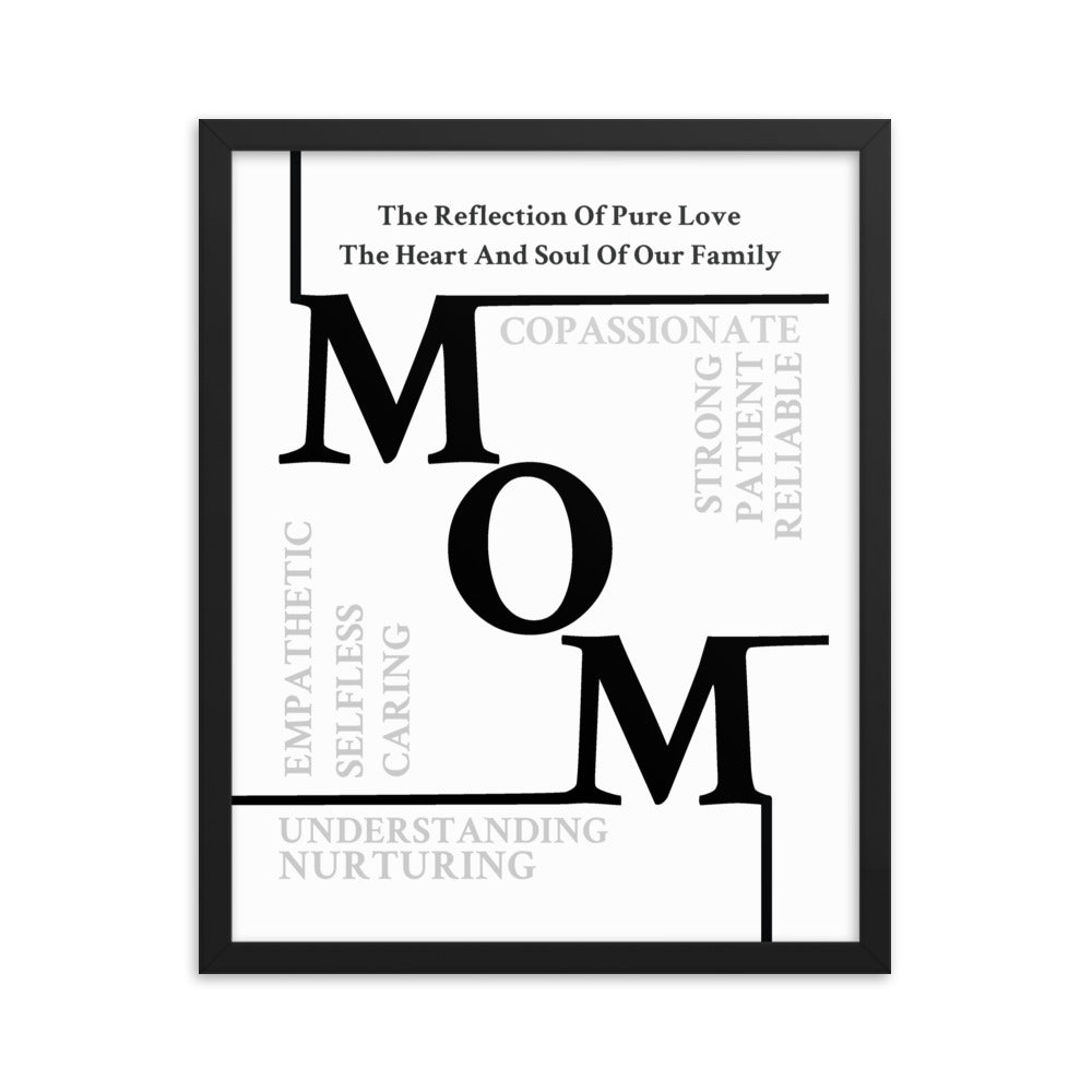 Mom Sentiments Framed poster