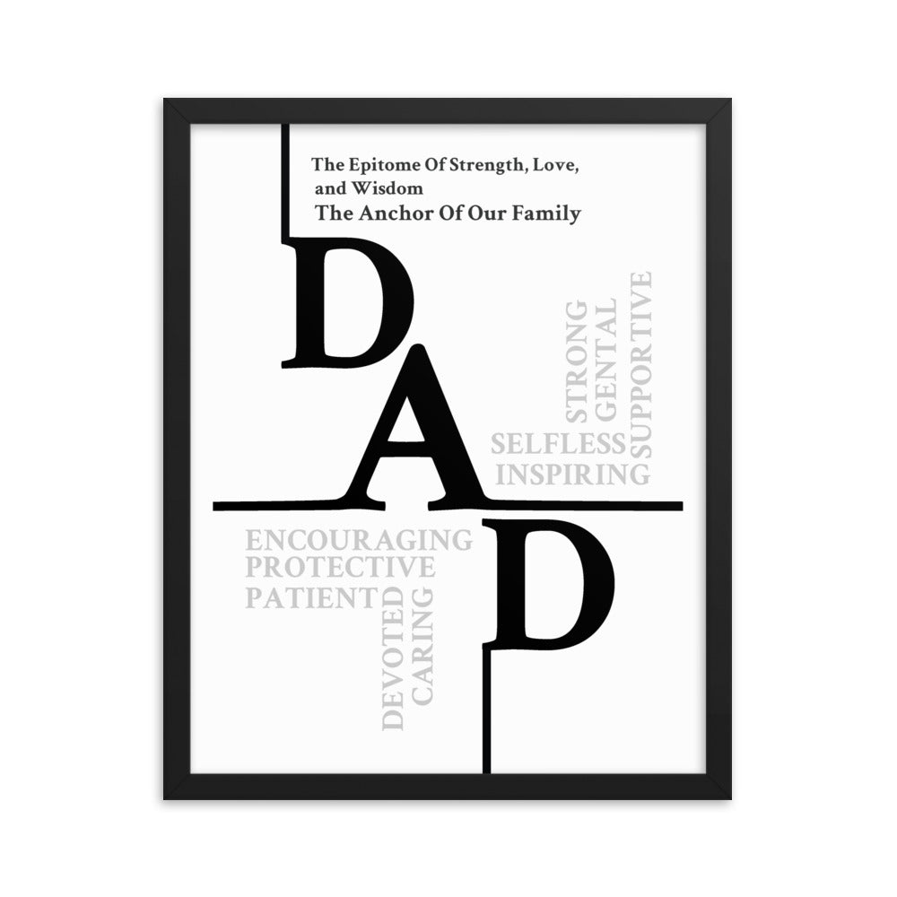 Dad Sentiments Framed poster