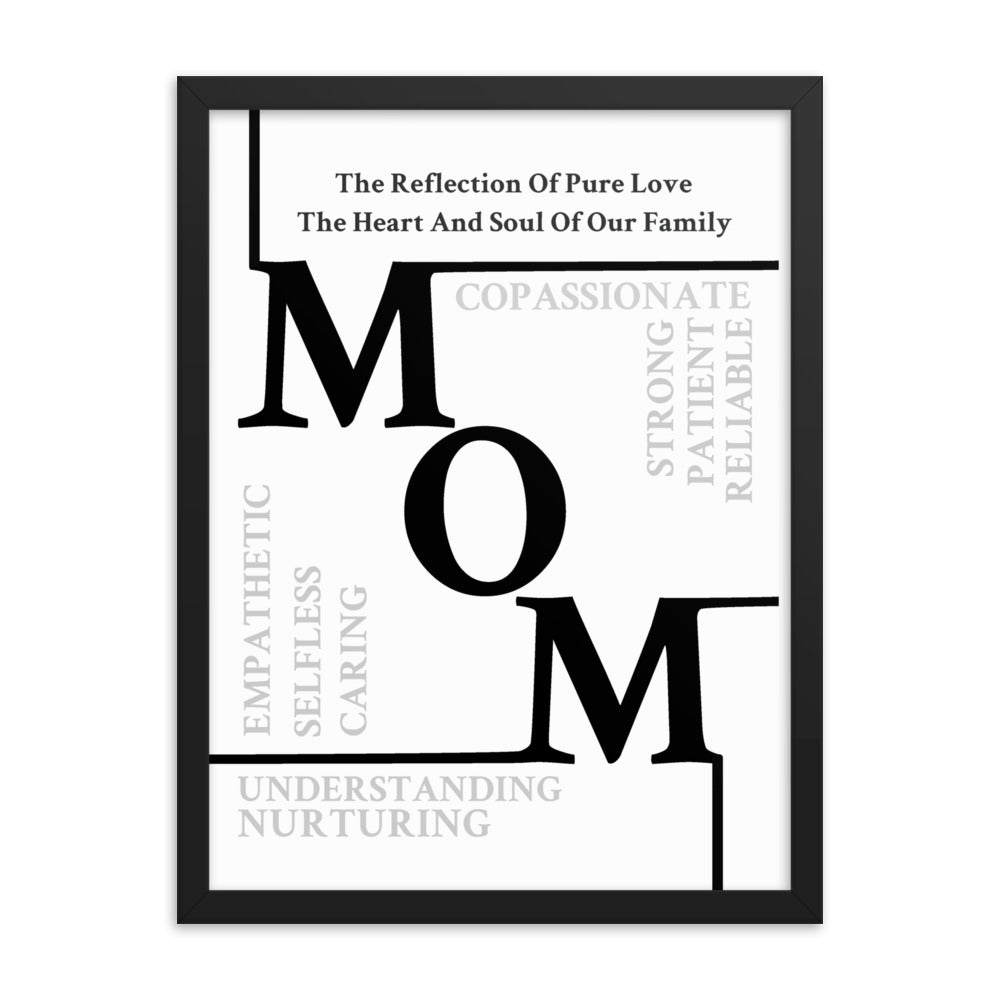 Mom Sentiments Framed poster