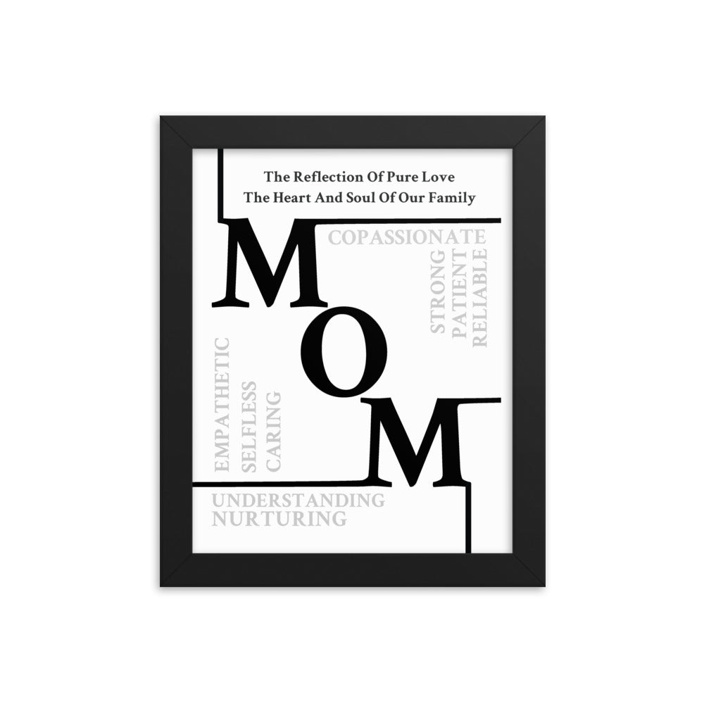 Mom Sentiments Framed poster