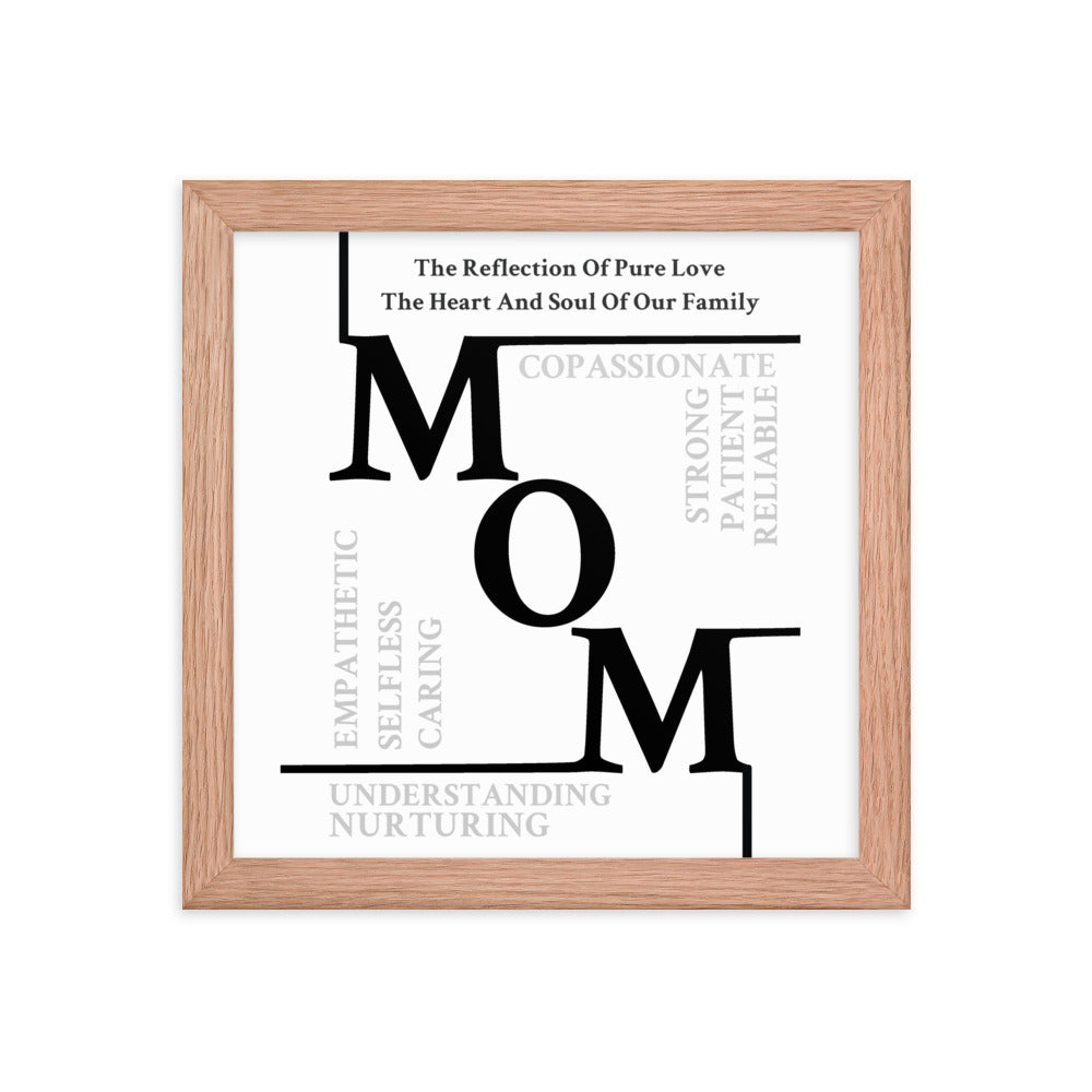 Mom Sentiments Framed poster