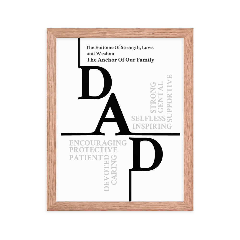 Dad Sentiments Framed poster