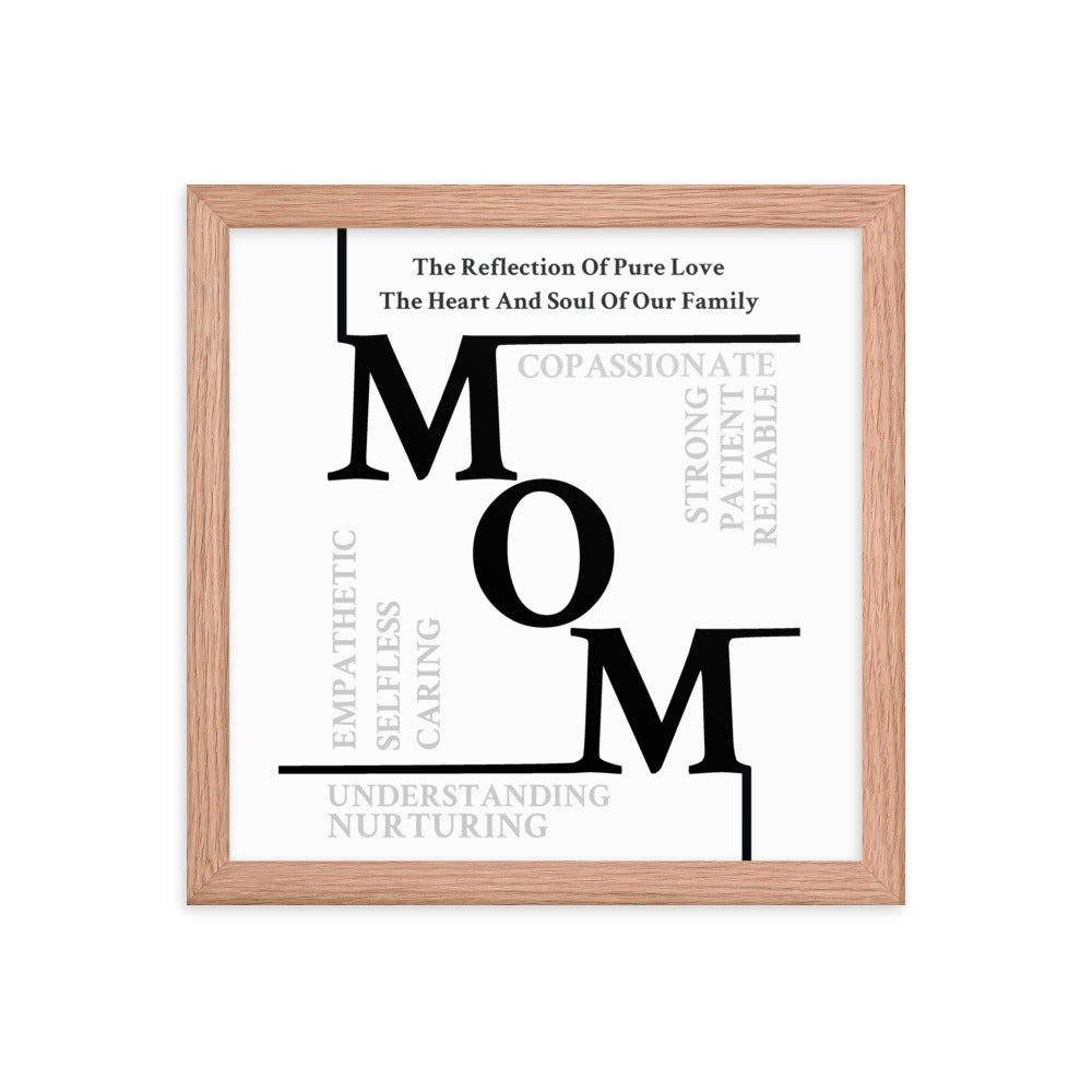 Mom Sentiments Framed poster