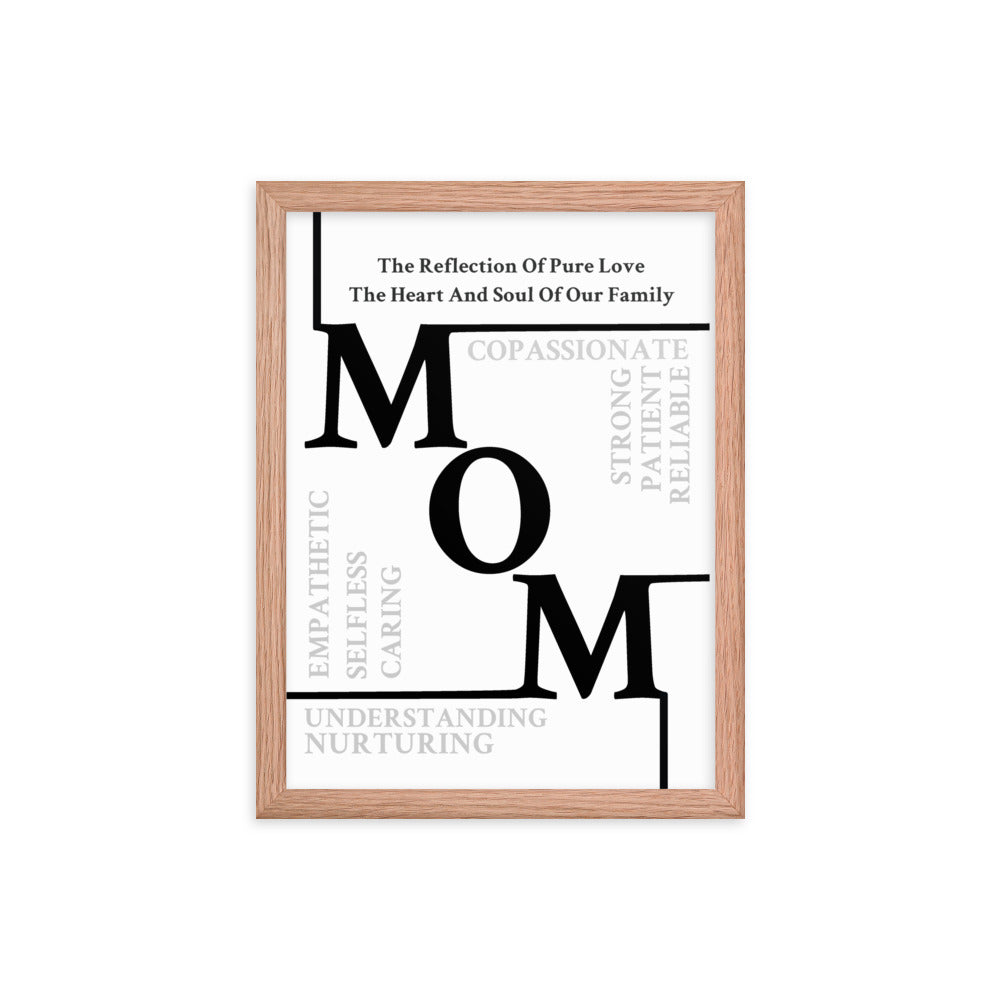 Mom Sentiments Framed poster