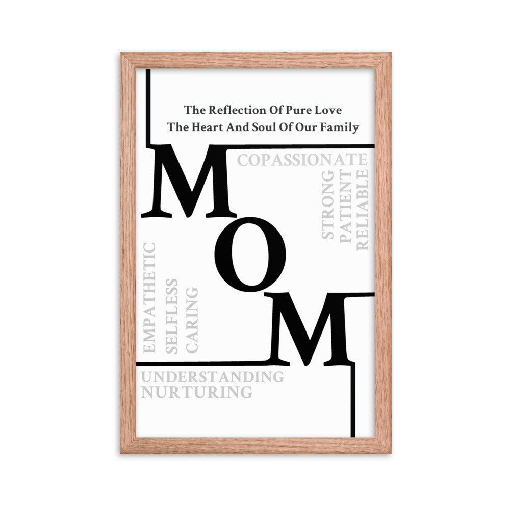 Mom Sentiments Framed poster