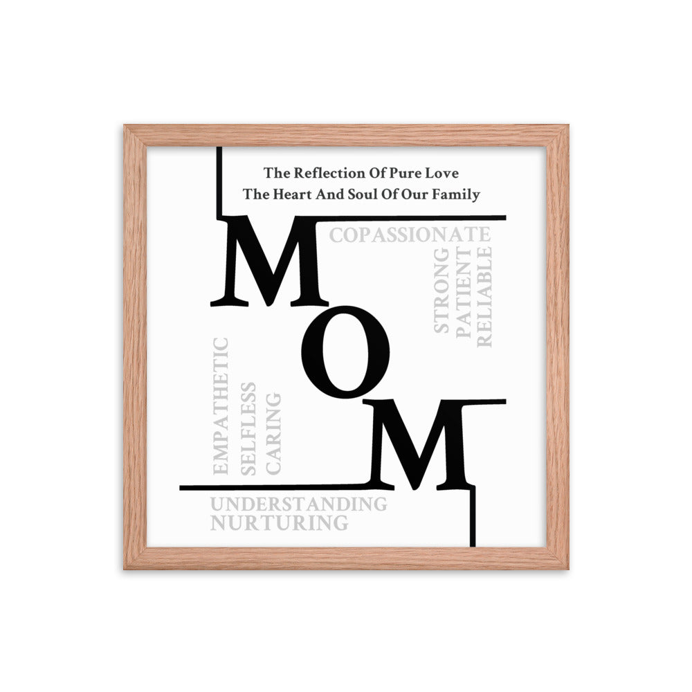 Mom Sentiments Framed poster