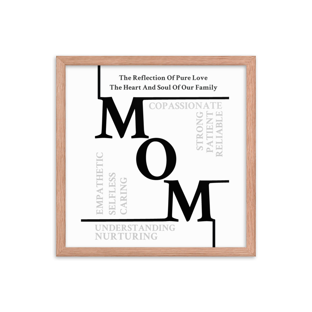 Mom Sentiments Framed poster