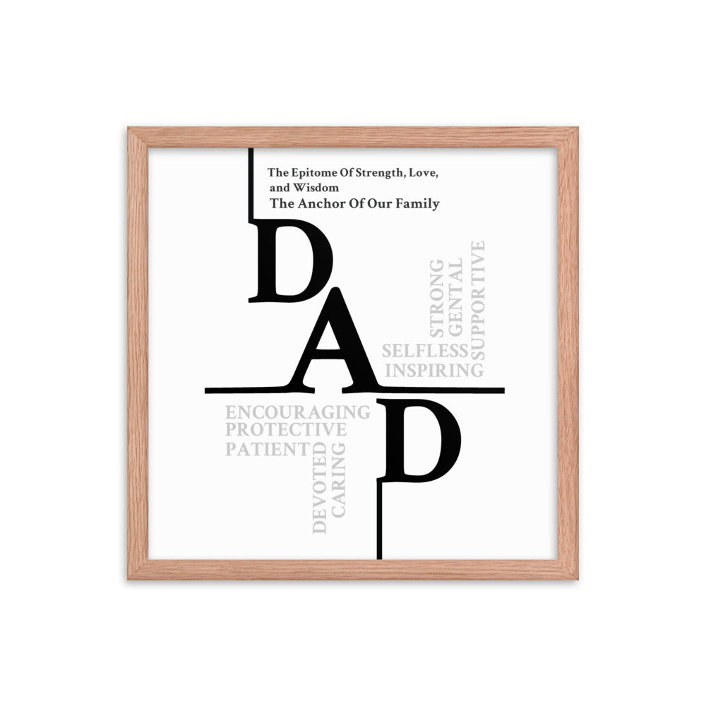 Dad Sentiments Framed poster