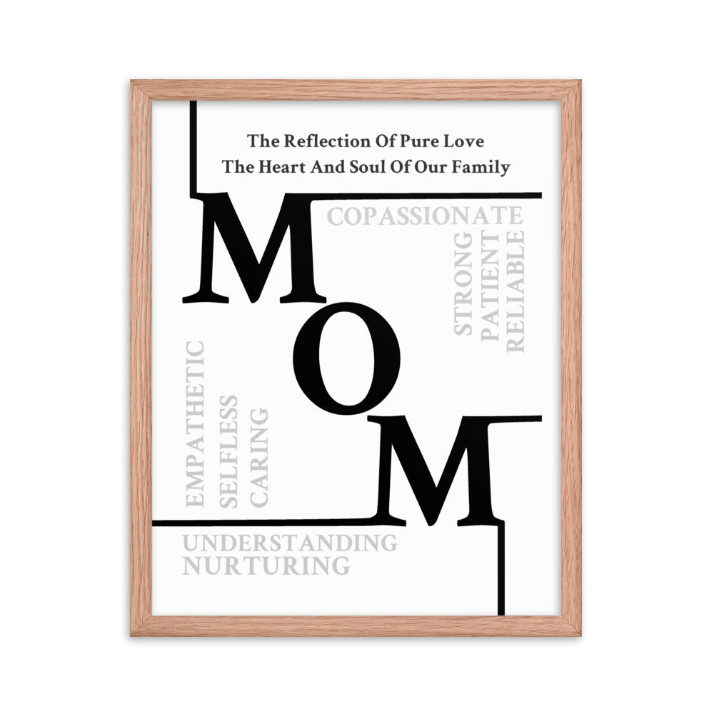 Mom Sentiments Framed poster