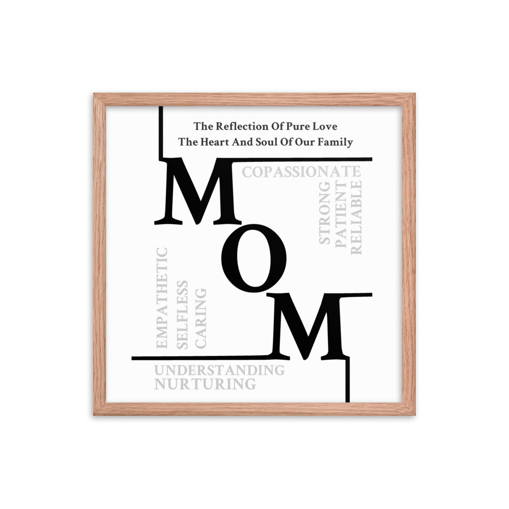 Mom Sentiments Framed poster