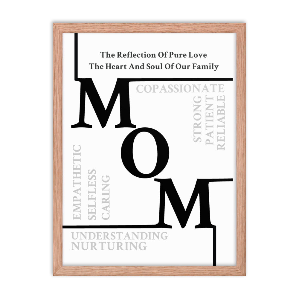 Mom Sentiments Framed poster